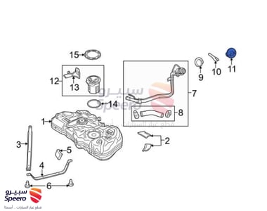 غطا تانكي بنزين - 8U5Z9C268B