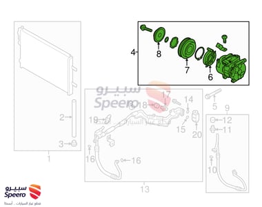 كمبروسر مكيف - 97701L1800