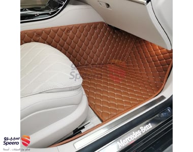 أرضية جلد فاخرة لكامل السياره - بني جملي - BLACO003