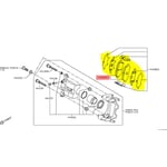 طقم فحمات فرامل خلفية D40609HE3A