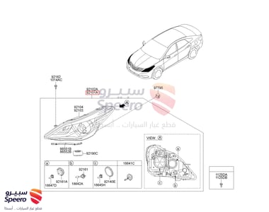 headlight F,L - 921013V080
