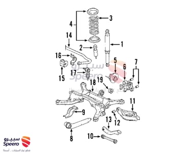 كرسي مساعد خلفي يسار - 15882987