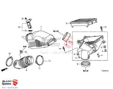 Air Filter - 172205J6A10