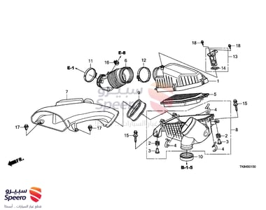 خرطوش هواء - 17228RV0A00