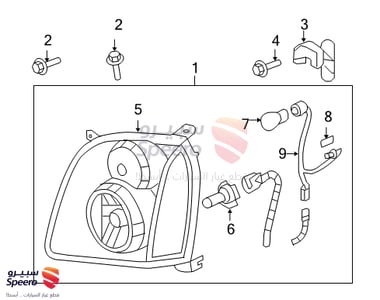 headlight F,R - 20969897