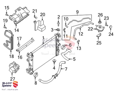 رديتر ماء - 214105RB0B