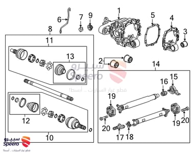 Rear Wheel Drive Shaft - 22813175