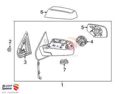 غطاء مراية جانبية يمين - 22919758
