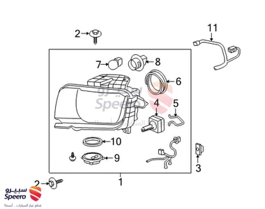 headlight F,R - 22959918