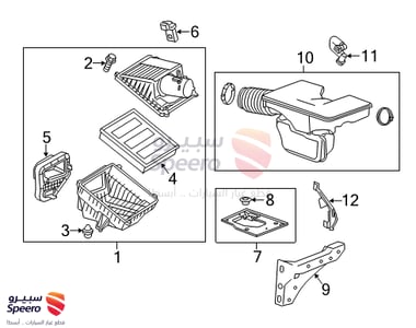 غطا قربة هواء علوي - 23252207
