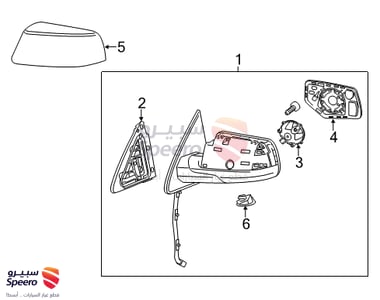 Side mirror L - 23464431