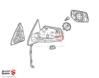 Side mirror L - 23464431