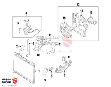 Radiator fan - 253803M250