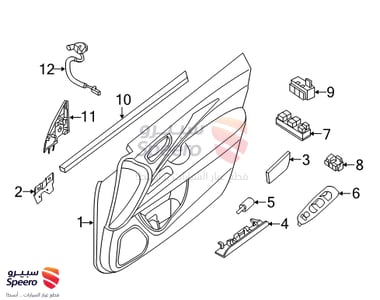 Switch Assy-Power Window Main - 254013KA2A