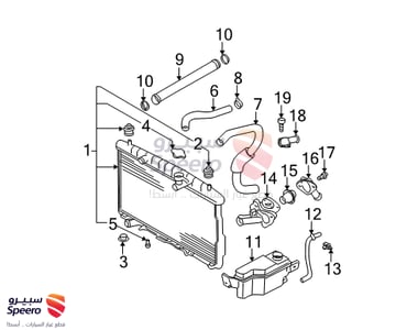 Hose-Radiator Lower - 2541226010