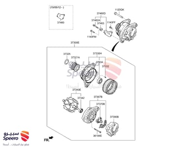 ALTERNATOR ASSY - 373002E320