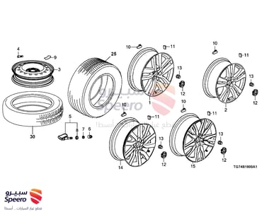 Rear Left Wheel - 42700TG7A31