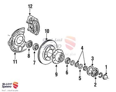 Front Left Hub - 4351260050