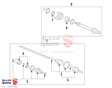 Driveshaft Assembly, Driver Side - 44306TEXY51