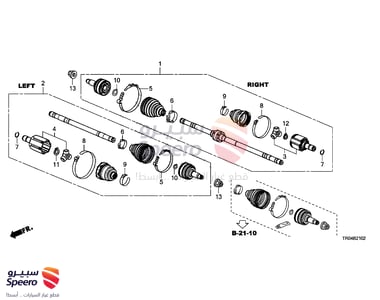 عكس امامي يسار - 44306TR0A02