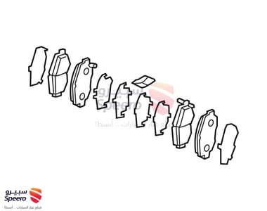 طقم فحمات فرامل امامية - 45022TVAA00