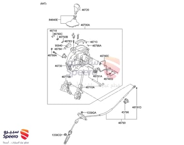 مسكة عصا قير - 467201M100