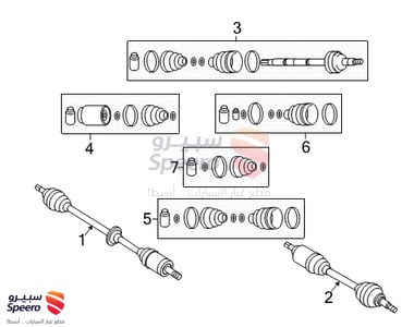 Axle boots F.R - 495001G051