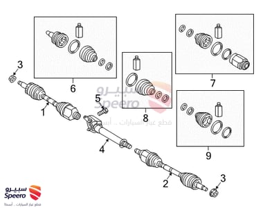 Axle boots F.L - 49501C5250
