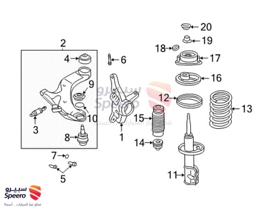 shock absorber F,R - 546612D100