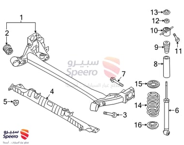 MEMBER COMPL-REAR SUSPENSION - 55100F2000