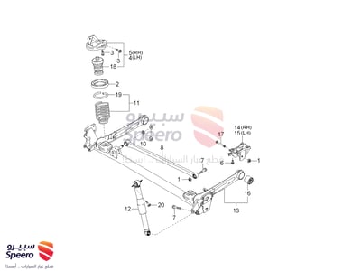 AXLE ASSY TORSION RR - 55110FD000