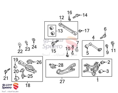 مقص خلفي يسار فوق - 552702T000