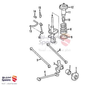 shock absorber R,L - 553512E501