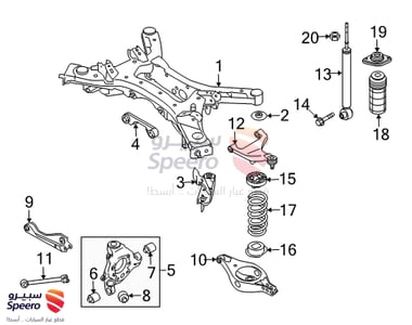 مقص خلفي يسار فوق - 555023JA0B