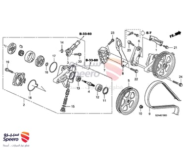 Power Steering Pump - 56110RN0A03