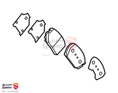طقم فحمات فرامل امامية - 581012TA21