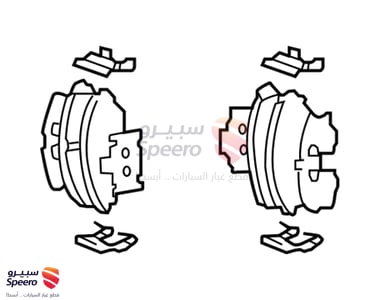 طقم فحمات فرامل امامية - 581013LA10