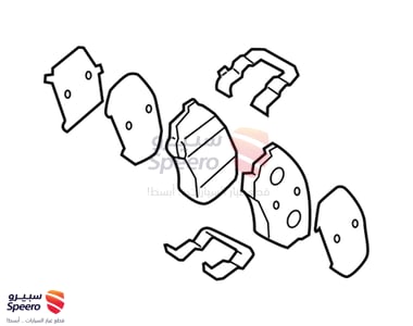 طقم فحمات فرامل امامية - 581013VA70