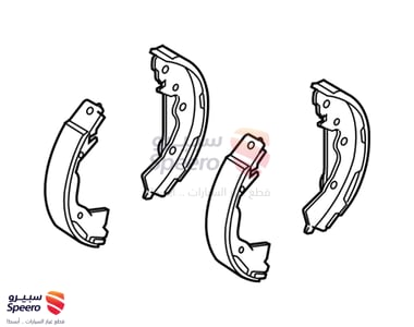 طقم فحمات فرامل خلفية - 583051GA00
