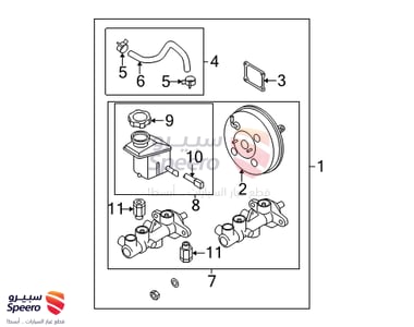 brake master cylinder - 585101G000