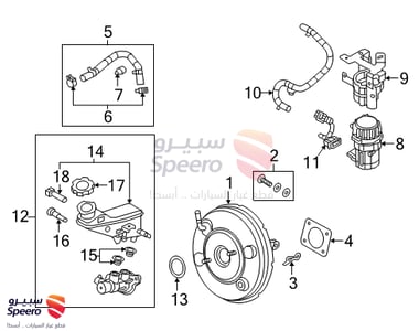 علبة فرامل - 58510F2500