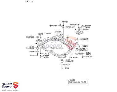 CROSSMEMBER COMPL - 624052G300