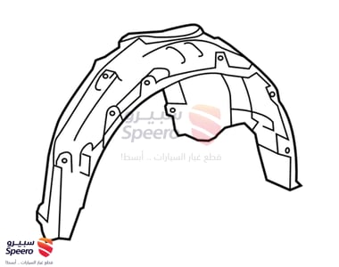 بطانة رفرف خلفي يمين - 6563807020