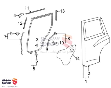 WEATHERSTRIP, Rear Door - 6787160130