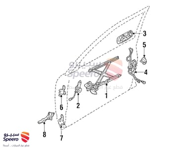 مكينة زجاج امامي يسار - 6980222110