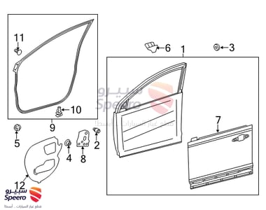 مكينة زجاج امامي يسار - 6980230280