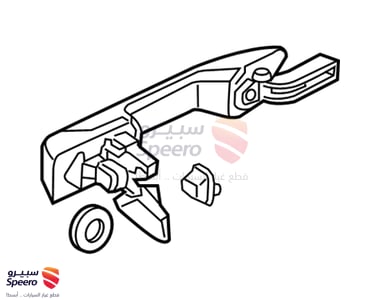 Handle Assembly, Driver Side Slide Door (Outer) (Dark Cherry Pearl) - 72680TK8A11ZG