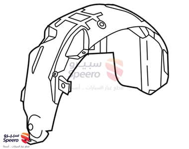 Protector-Rear Wheel House, LH - 767499PF0A