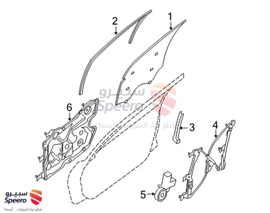 Right Front Door Seal - 985153KA9A