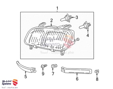 Front Right Headlight - 8111042090